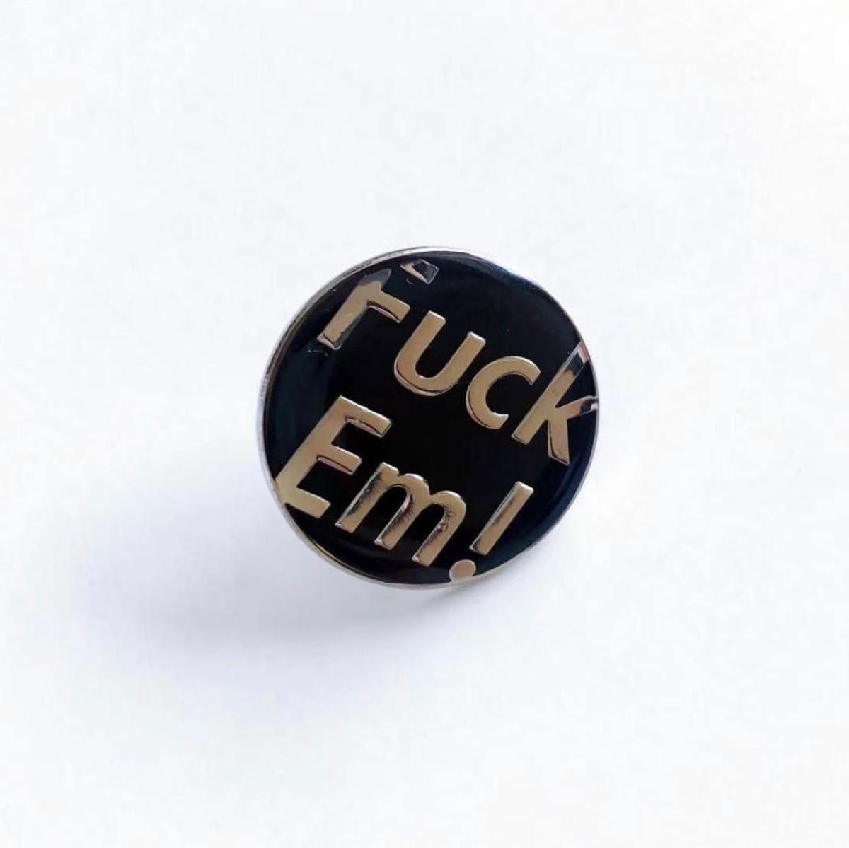Supreme シュプリーム 缶バッジ Schott Supreme FUCK EM pin pins ピン ピンズ ピンバッチ
