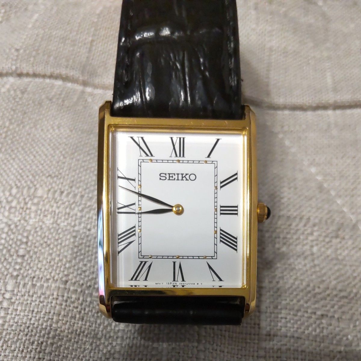 クレドール 18Kベゼル メンズ腕時計 QZ SEIKO セイコー クォーツ
