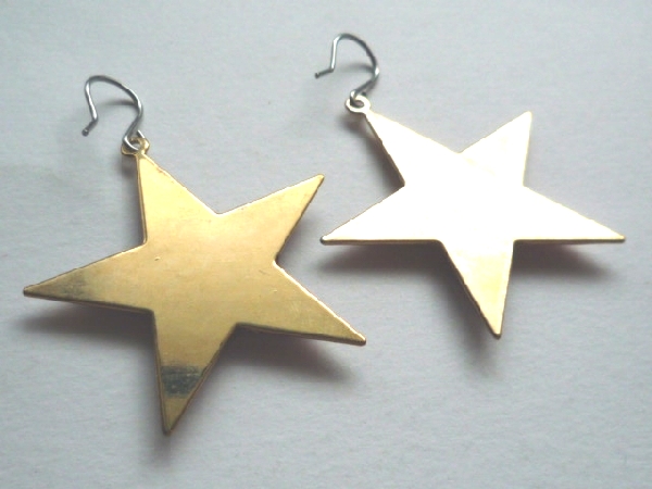 g◆【フック ピアス】ハンドメイド 手作り★星 スター★ピンク_画像3