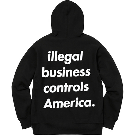 即決 supreme 18ss Illegal Business Hooded Sweatshirt イリーガル 
