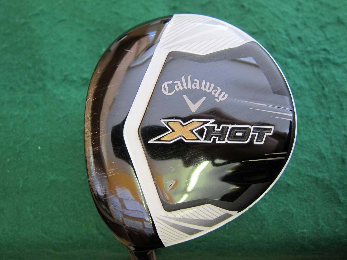 ●Callaway X HOT 2013 7W / 21度/ S正品碳纖維提升/二手貨 原文:●キャロウェイ　X HOT 2013　7W/21度/S　純正カーボン　レフティ/中古品