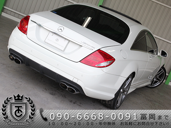 # Benz top class car #W216-CL550# designo AMG edition #CL63 specification # designo white leather # left hand drive #AMG19 -inch AW# harman/kardon # digital broadcasting HDD#