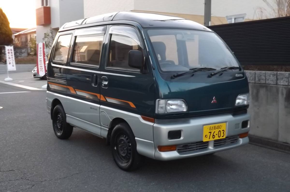 [ vehicle inspection "shaken" 30 year 4 month ] Mitsubishi Bravo mileage 6.9 ten thousand kilo 3AT 4WD Minicab super Exceed super aeroroof 4 cylinder. latter term model 