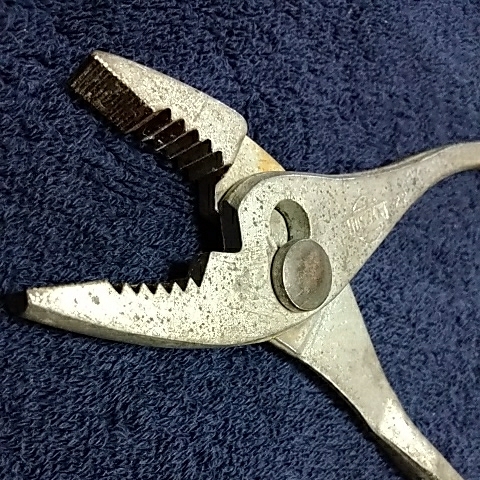 日産自動車 NISSAN 車載工具 整備用工具 プライヤー 全長153mm ダットサン datsun Plier ハコスカ ケンメリ GT-R skyline NISMO シルビア_画像4