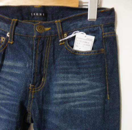  не использовался крыло INGNI джинсы низ S размер Denim USED обработка цвет .. обработка 