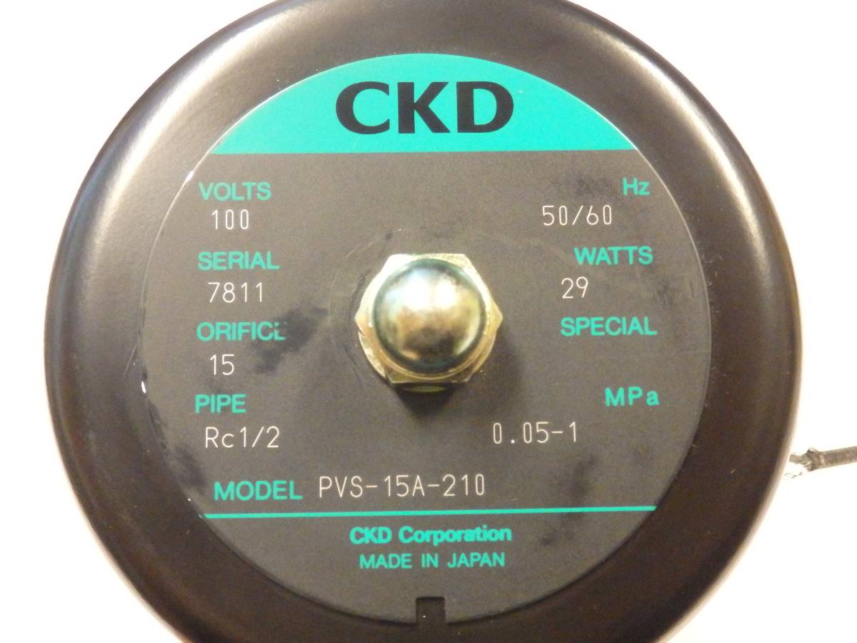 CKD パイロット式3ポート電磁弁 PVS-15A-210-AC100V(電材、配電用品)｜売買されたオークション情報、yahooの商品情報を