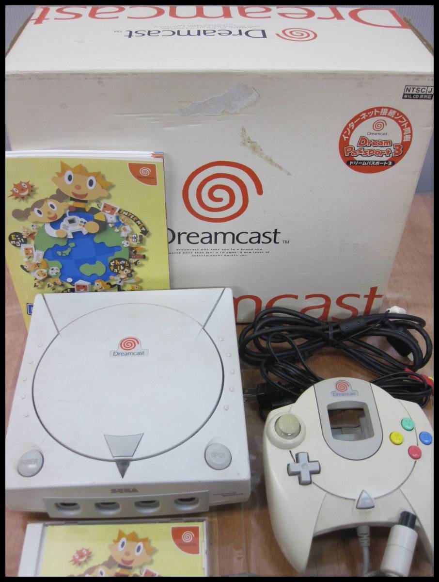 jt2048 SEGA Dreamcast DC body HKT-3000 box attaching Dream passport 3 including edition operation OK