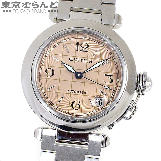 101644249 カルティエ Cartier パシャC ドゥカルティエ ピンクダイヤル 35mm 時計 腕時計 ボーイズ 男女兼用 SS W31024M7 仕上済