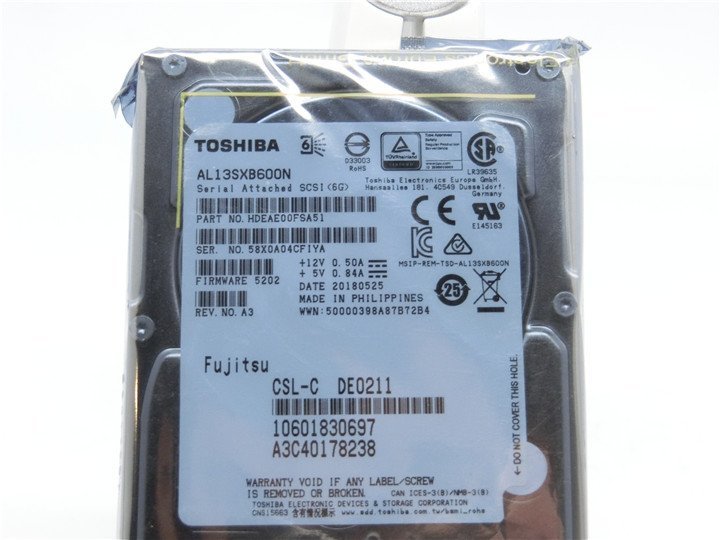 新品未使用品　TOSHIBA　AL13SXB600N　　600GB 　ハードディスクドライブ　送料無料_画像2