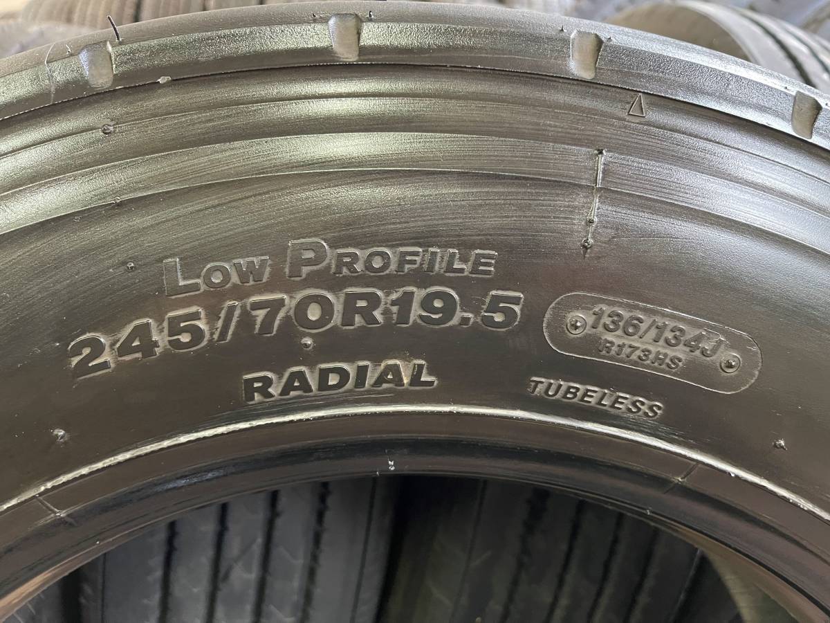 ■中古90％ 245/70R19.5 6本セット ブリヂストン R173 (1FK663)_画像3