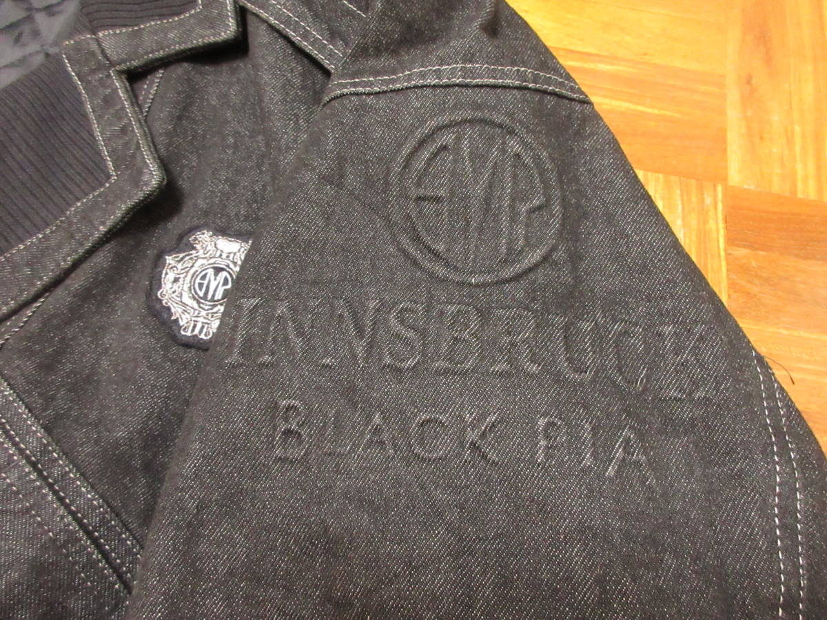 ライカ　BLACK PIA　ブラックピア　ブラックデニムジャケット　中綿入り　日本製　表記サイズM_画像6