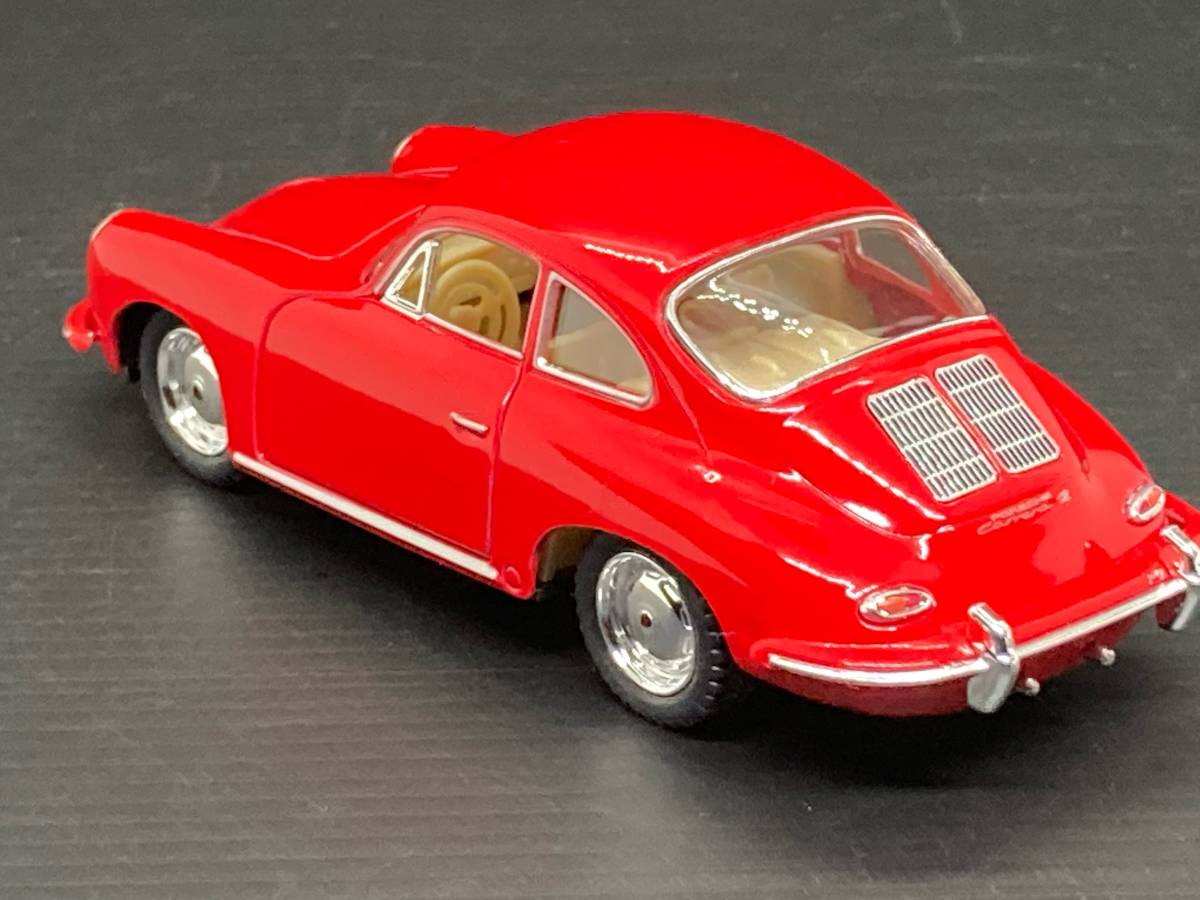 ポルシェ 356B カレラ2 レッド 1/32 KINSMART ミニカー プルバックカー_画像3