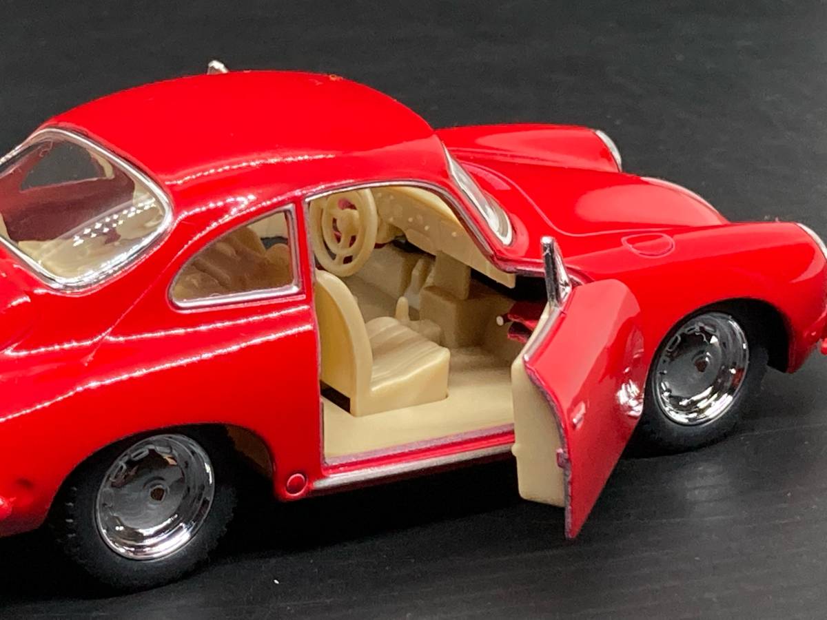 ポルシェ 356B カレラ2 レッド 1/32 KINSMART ミニカー プルバックカー_画像7