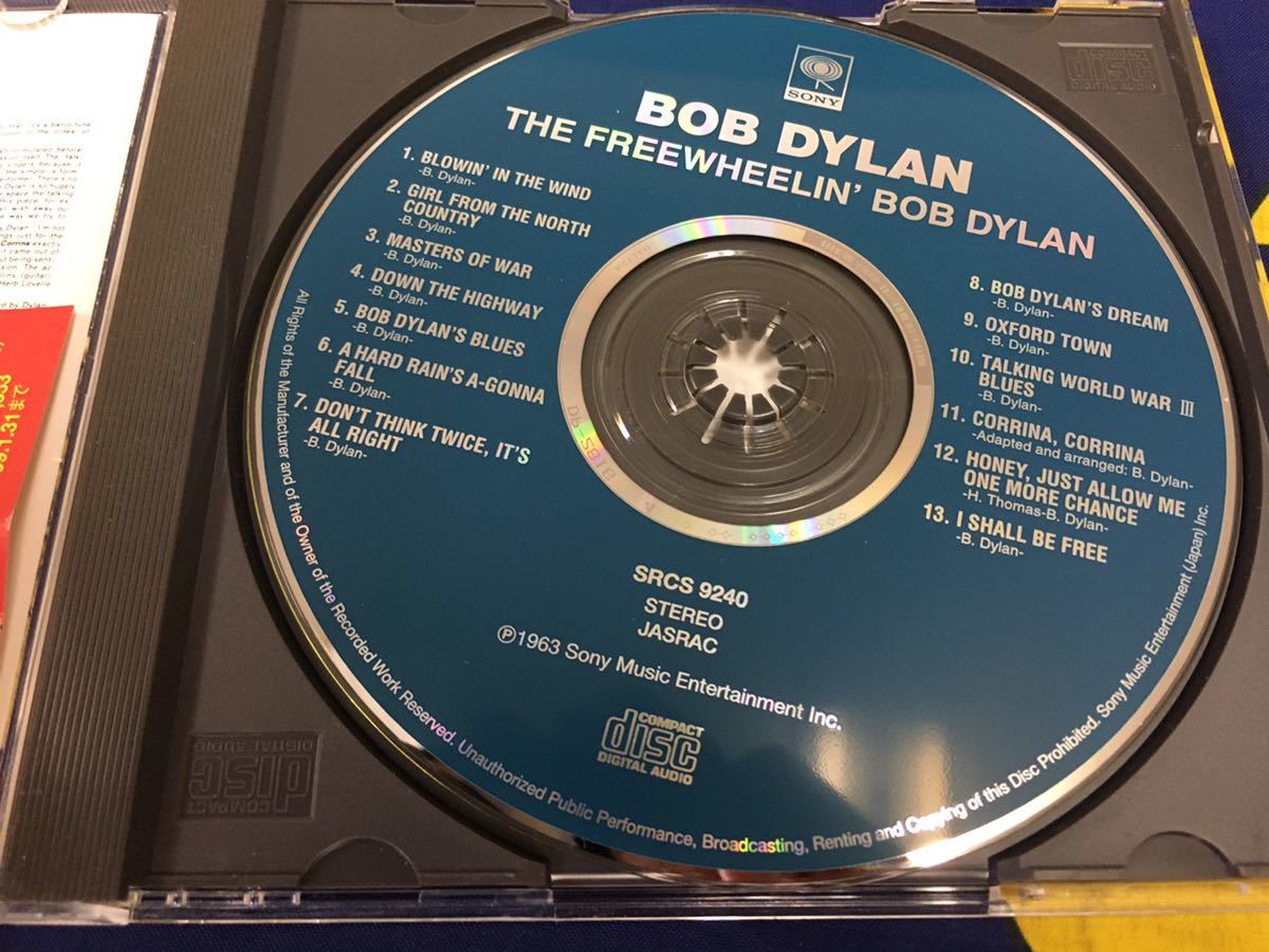 Bob Dylan★中古CD国内盤帯付「ボブ・ディラン～フリー・ホイーリン」_画像3