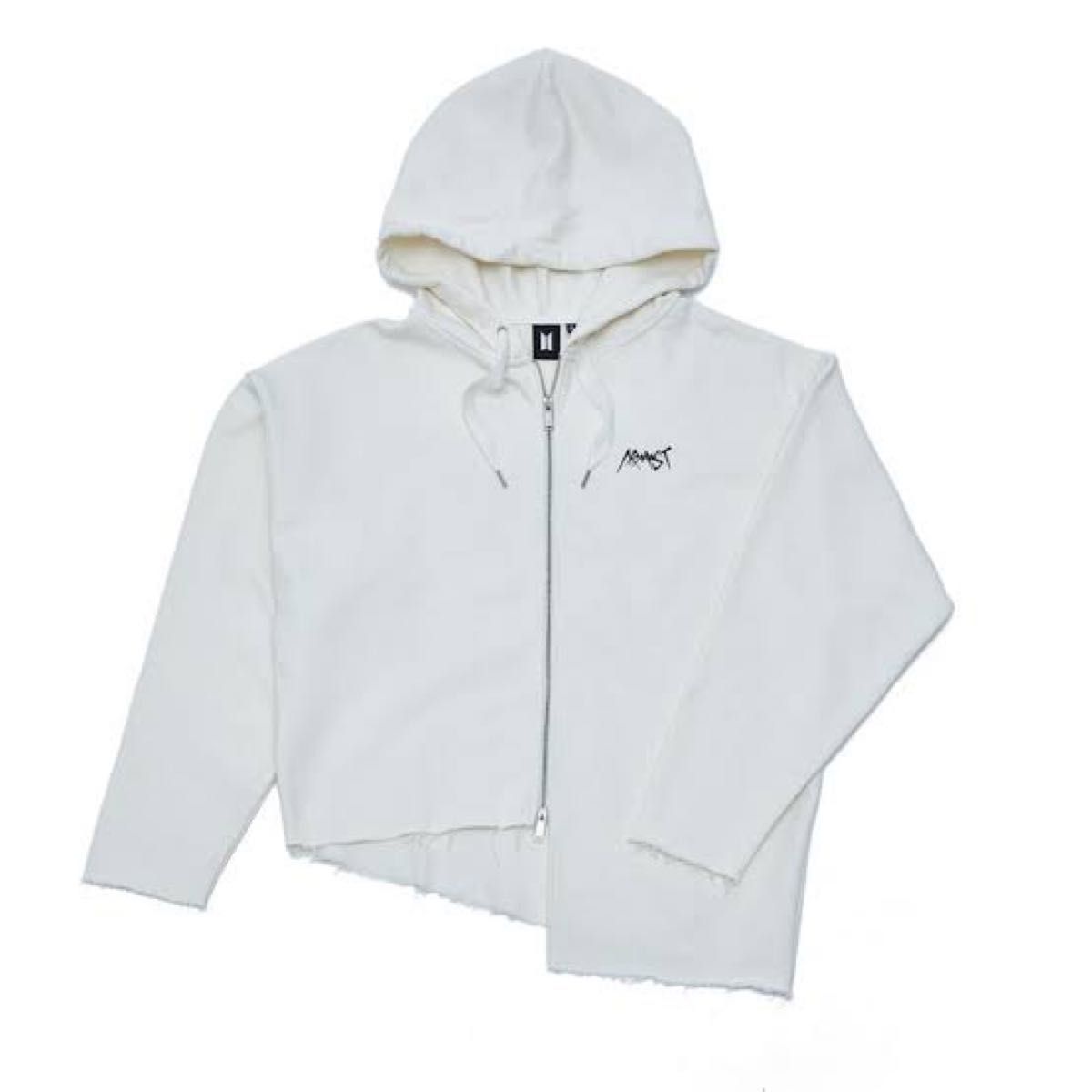 JUNG KOOK ARMYST ZIP UP HOODY BTS ジョングク フーディー アーティストメイド White M