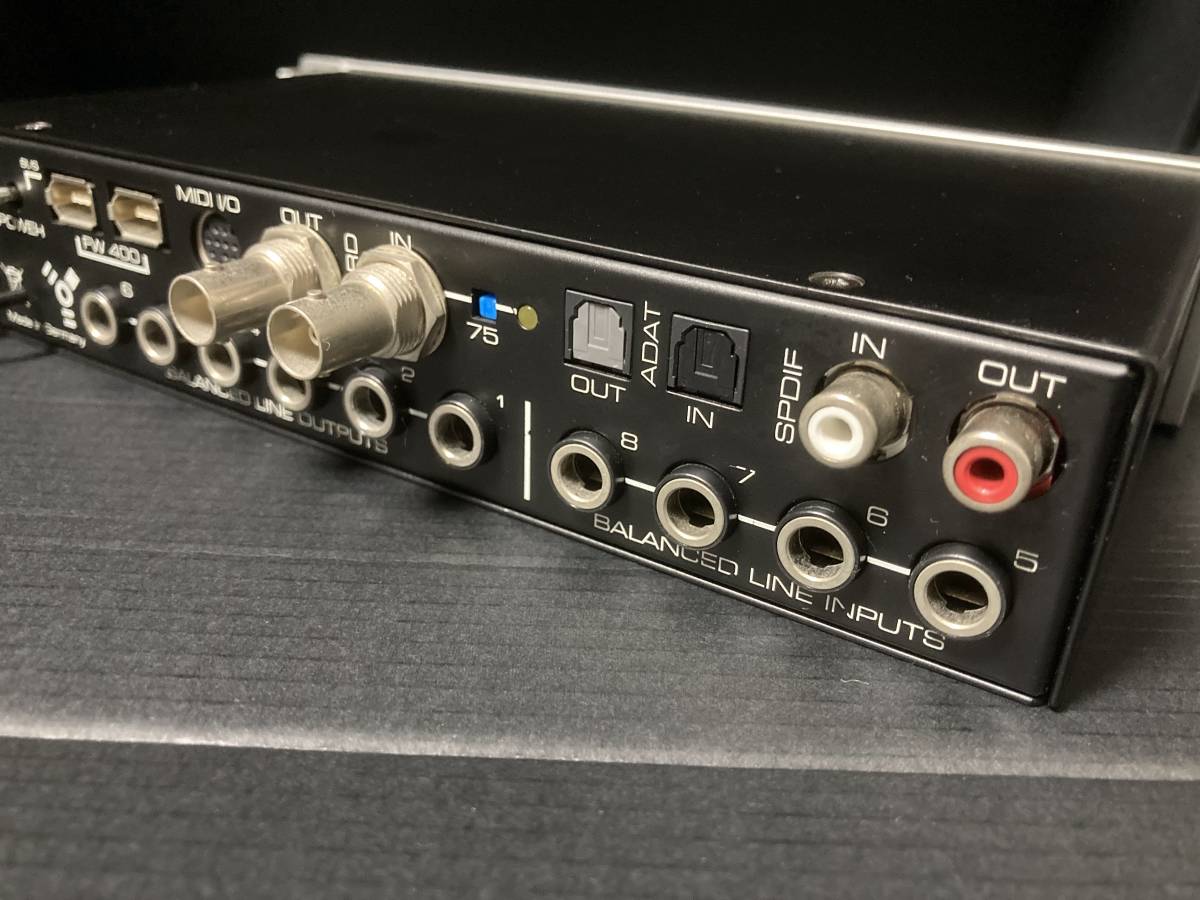 ライトニングボルト RME Fireface 400 Thunderbolt接続アダプタ付