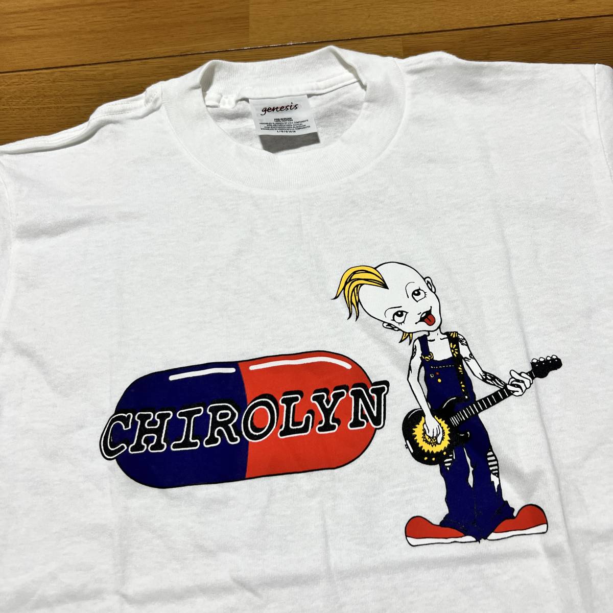 D-9 hide with Spread Beaver(CHIROLYN) size L T-shirt beautiful goods 