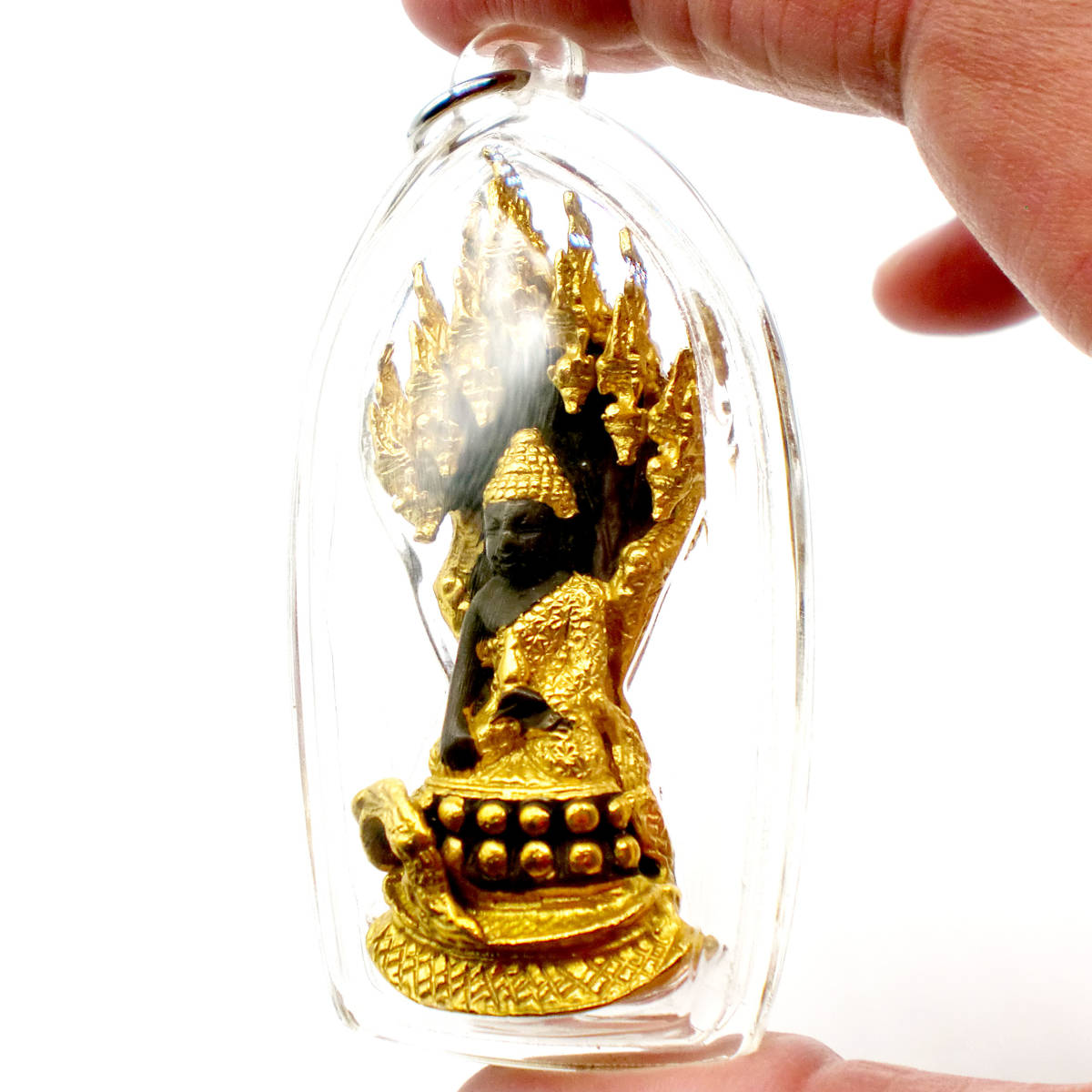 タイ お守り Phra Nakprok プラ・ナックプロック 仏陀と七つの頭を持つナーガ 人生の守護者 厄除け 金運 開運_画像4
