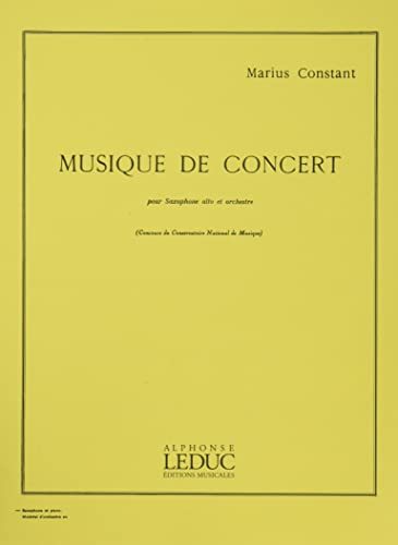 コンスタン : 演奏会の音楽 (サクソフォン、ピアノ) ルデュック出版(中古品)