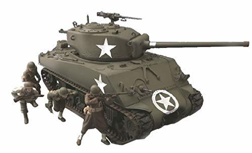 アスカモデル 1/35 アメリカ軍 M4A3 (76)Wシャーマン フィギュア4体付き (タミヤ社製) プラモデル 35-048(