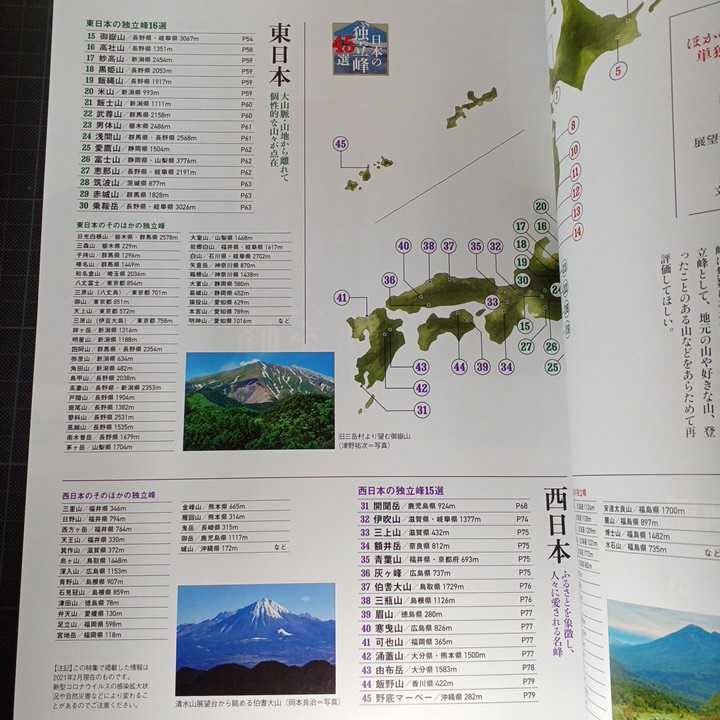 山と渓谷　2021年4月号　日本の独立峰45選　簡単山ごはん　別冊付録なし_画像5