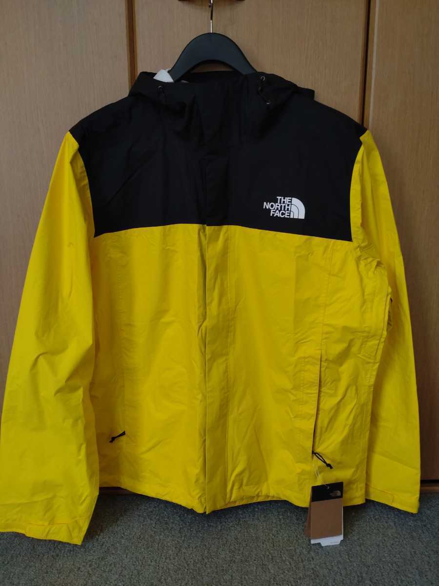 【正規新品】THE NORTH FACE VENTURE 2 JACKET ナイロンジャケット US限定 パッカブル 登山(L)黄 黒(ロゴプリント) 180915-40_画像1