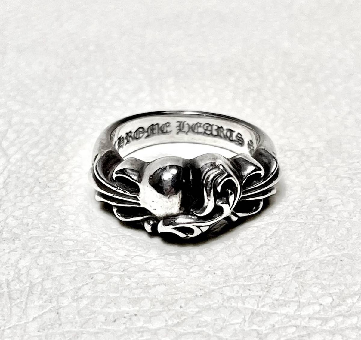 本物　クロムハーツ CHROME HEARTS フローラルハート　リング_画像1