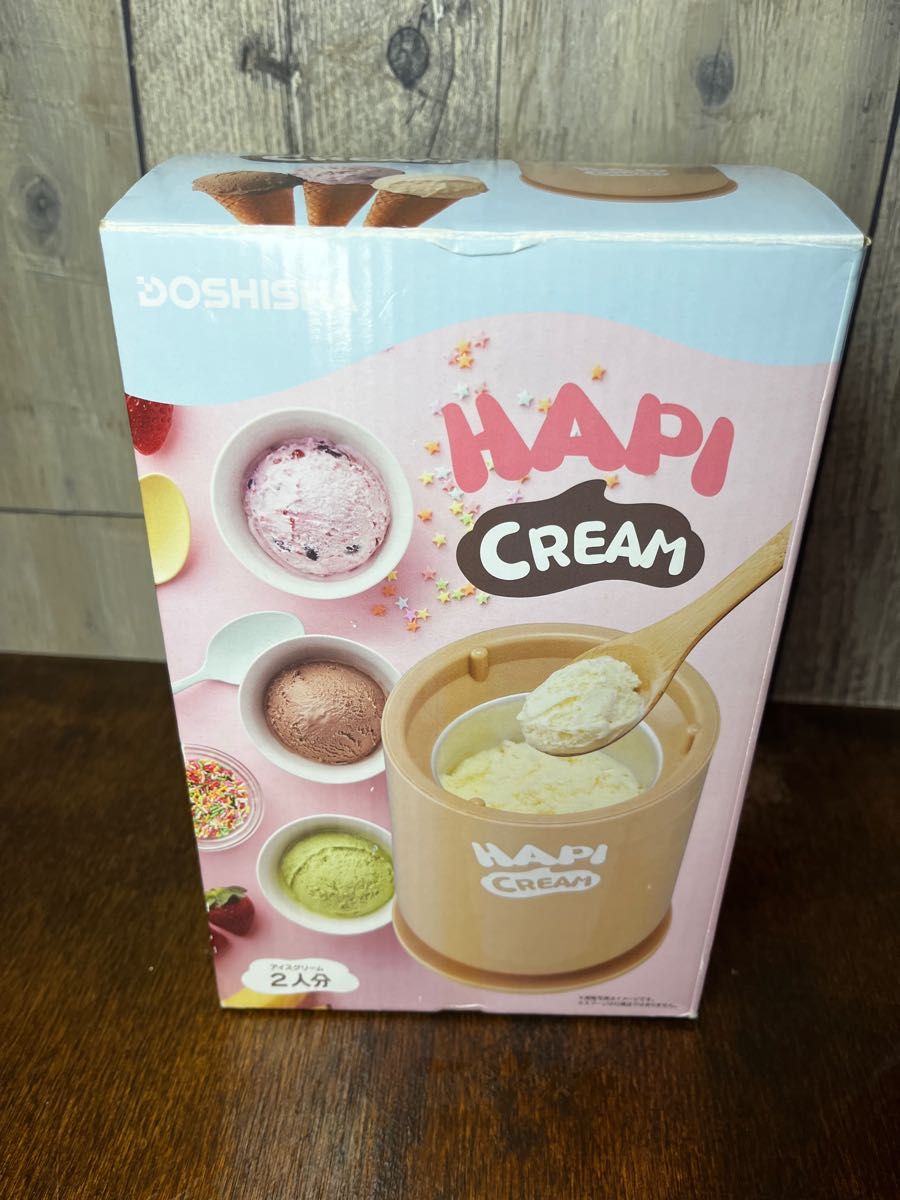 ドウシシャ アイスクリームメーカー 電動 ハピクリーム レシピ付き｜PayPayフリマ