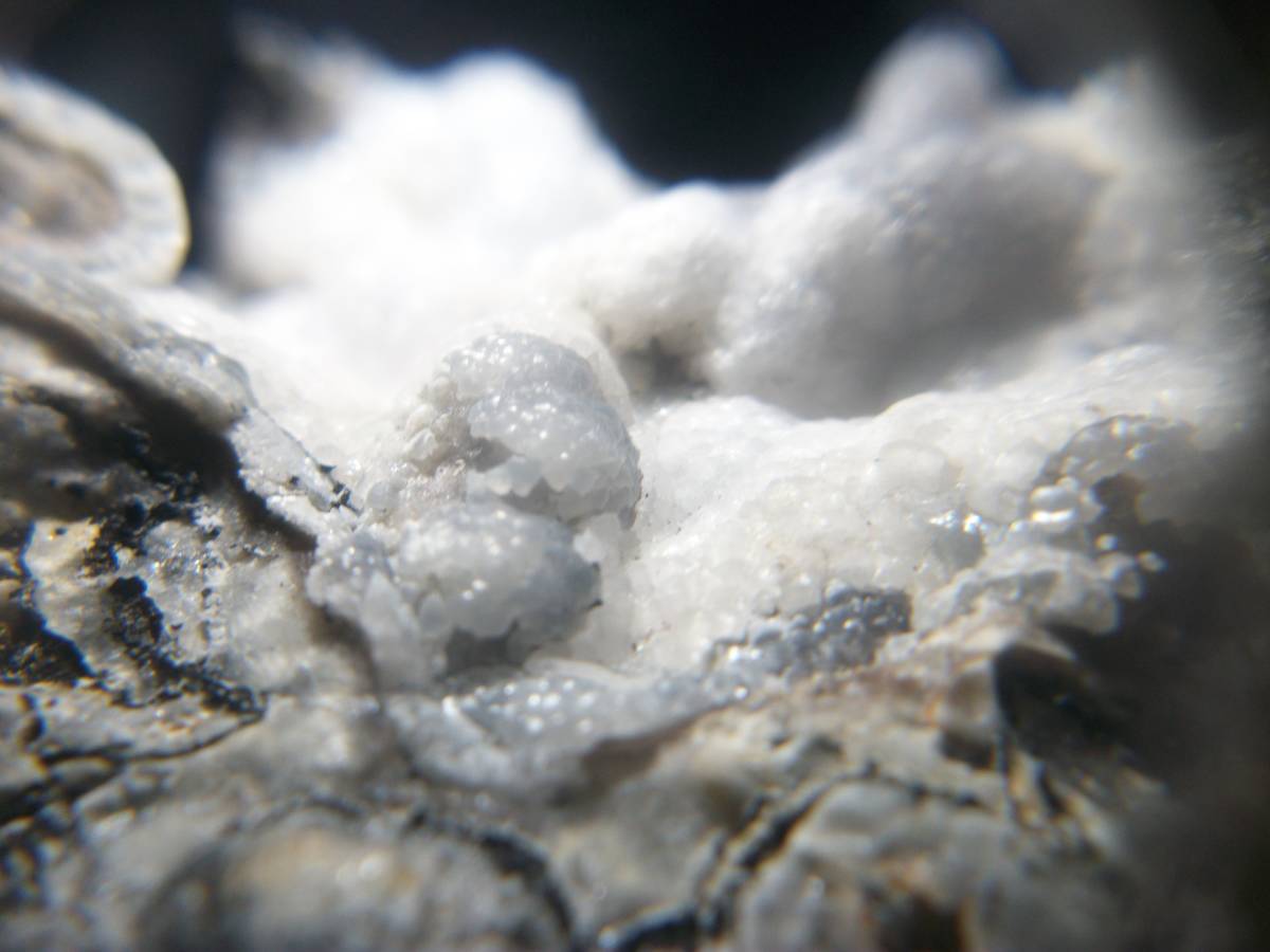 メキシコ スミソナイト 菱亜鉛鉱 モコモコの水色～白色結晶多数 定型外発送の画像9