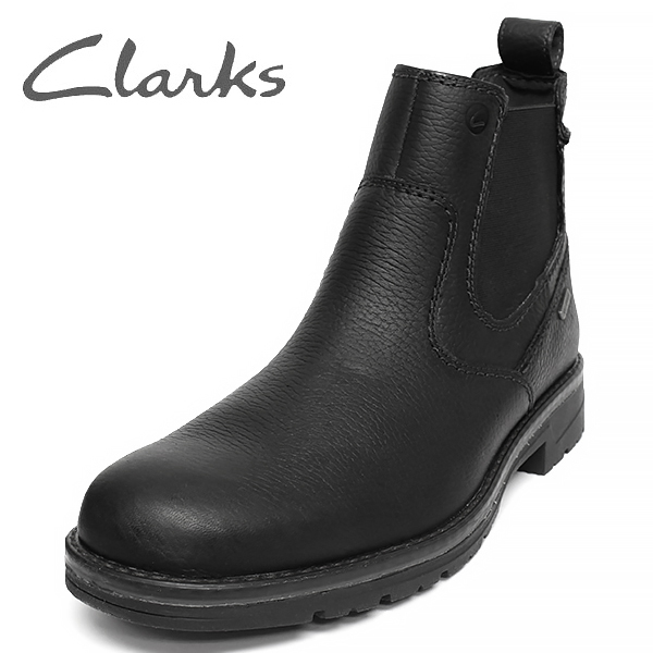 クラークス 靴 メンズ ブーツ サイドゴア ウォータープルーフ 防水加工 7 1/2W(約25.5cm) CLARKS Morris Up 新品_画像1