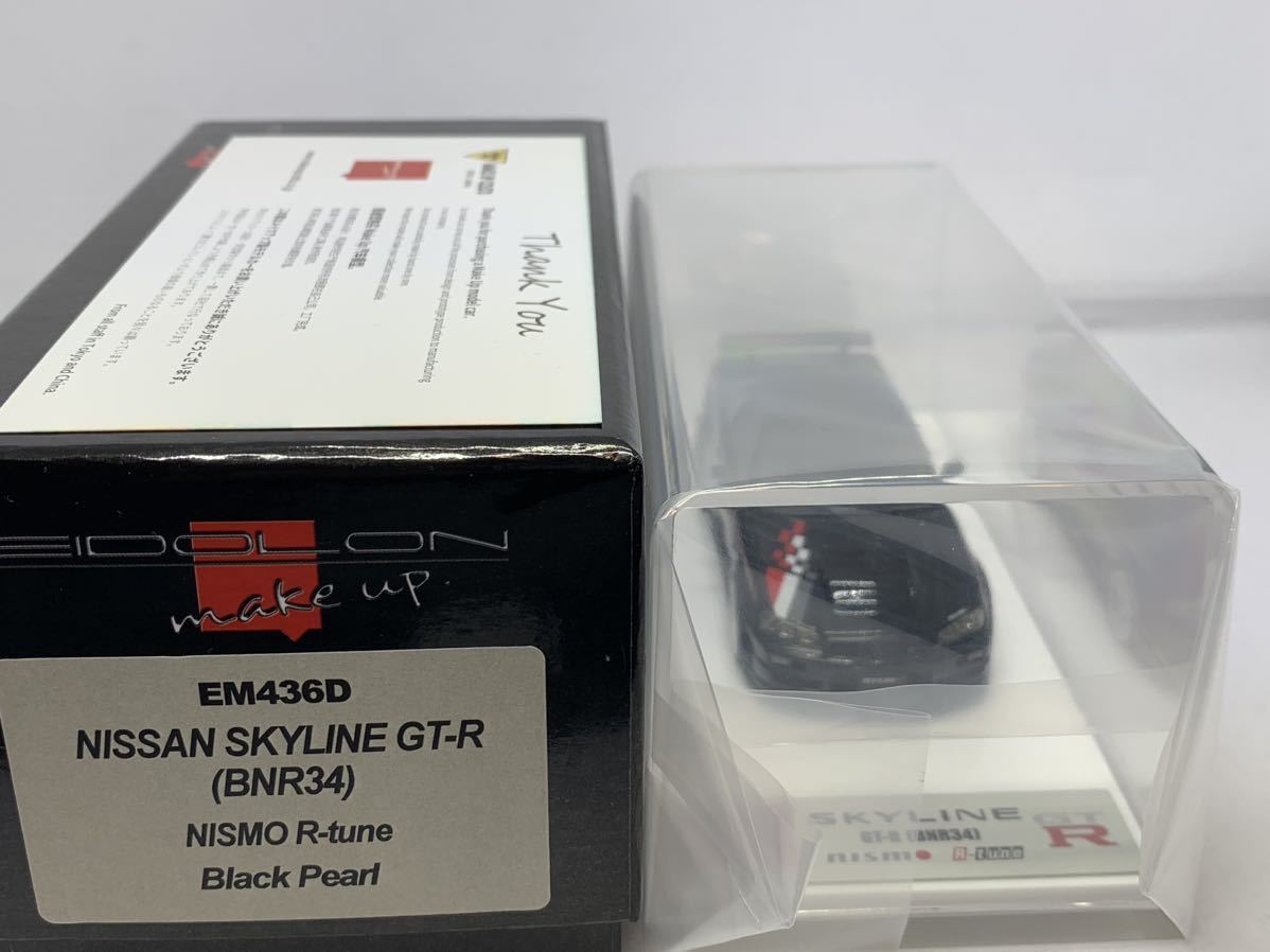 [新品未開封] 1/43 EM436D MakeUp EIDOLON Nissan Skyline BNR34 GT-R Nismo R-Tune Black R34 スカイライン アイドロン メイクアップ