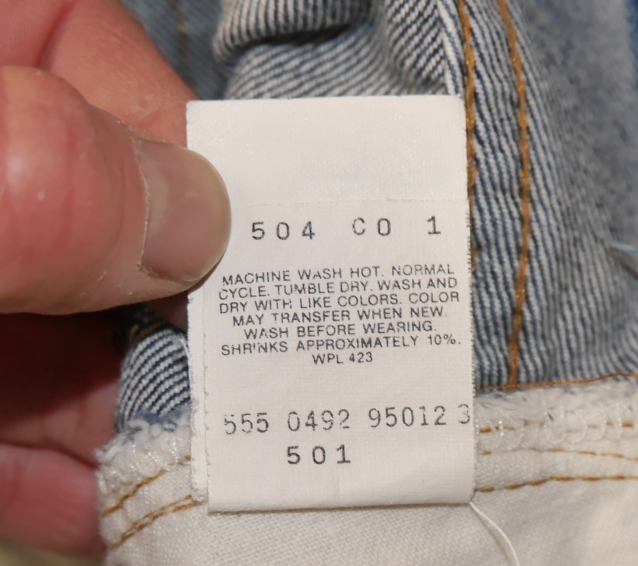 LEVI'Sバレンシア工場製501ビッグE1990年代W27ビンテージ古着555赤ミミ赤耳501xx66前期リーバイス前期506xx502Big-E1960年代デッドストック_画像7