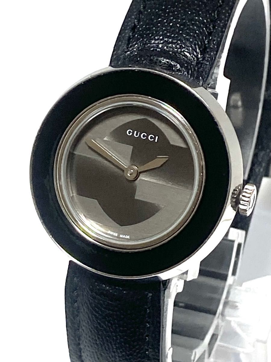 美品！　GUCCI グッチ　チェンジベゼル　電池&ベルト新品　レディース腕時計