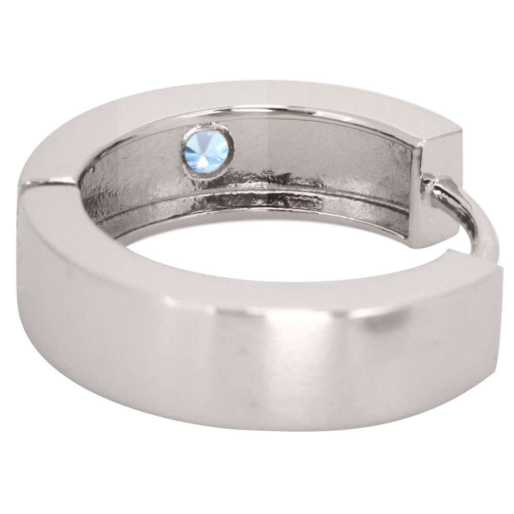 フープピアス ゴールド 18k k18 レディース ピアス ブルートパーズ