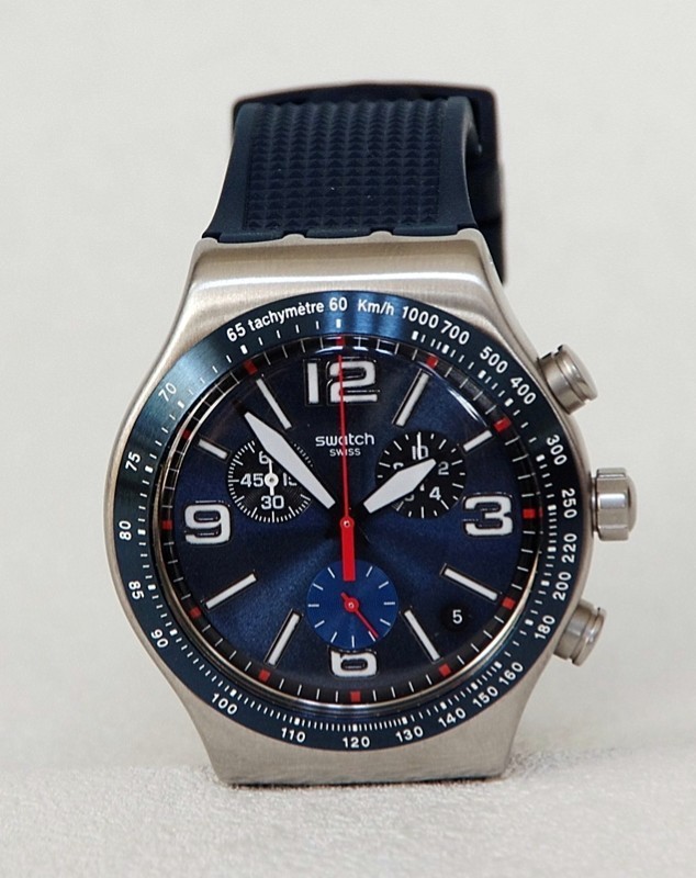 最安値】 / 【超美品・モニター電池交換済】Swatch・ニューアイロニー