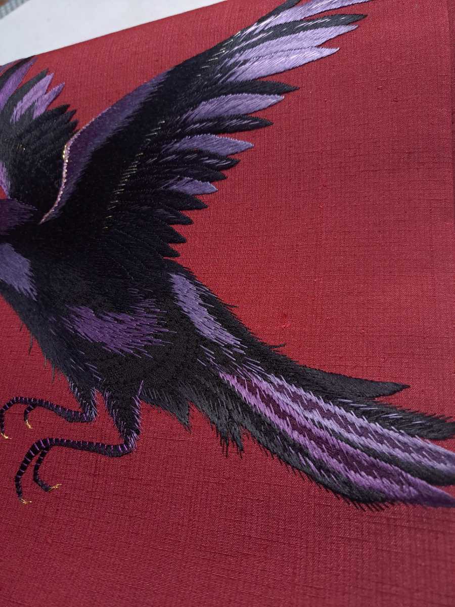 気質アップ カラス刺繍名古屋帯 オリジナル discoverykz.kz