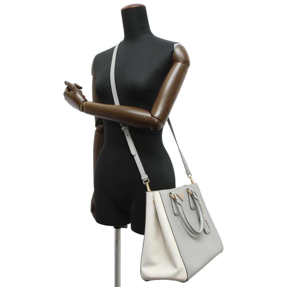 プラダ ハンドバッグ サフィアーノ BN2438 PRADA バッグ 2wayショルダーバッグ バイカラー 【安心保証】_画像6