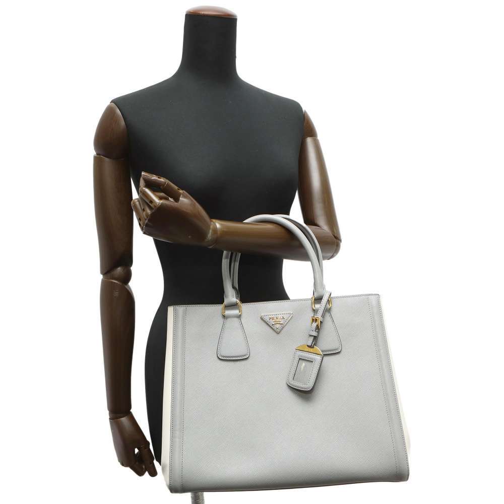 プラダ ハンドバッグ サフィアーノ BN2438 PRADA バッグ 2wayショルダーバッグ バイカラー 【安心保証】_画像5