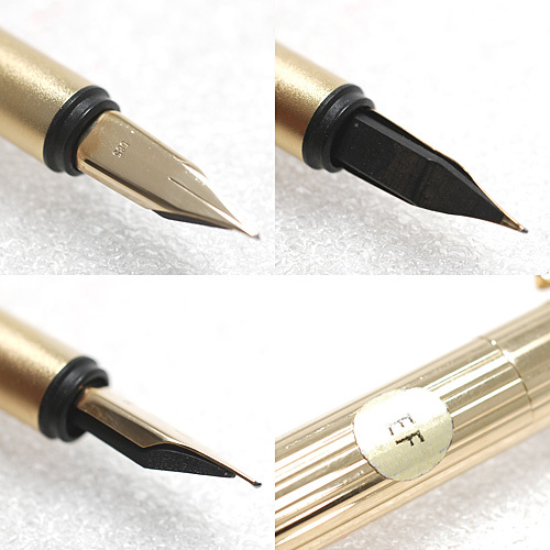 モンブラン/ノブレス 14K 585刻印 ゴールドカラー 万年筆 EF字/両用式