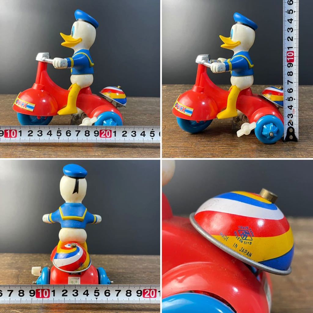 当時物 増田屋 TRADE MARKドナルドダック ゼンマイ式 三輪車 レトロ