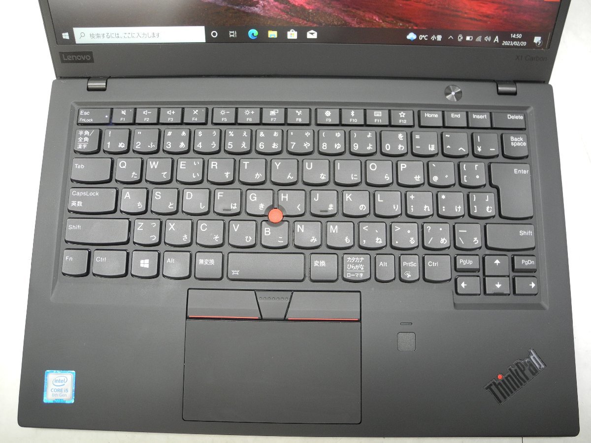 第8世代 高解像度 Lenovo Thinkpad X1CARBON 20KG-S8FH00/Core i5 1.60