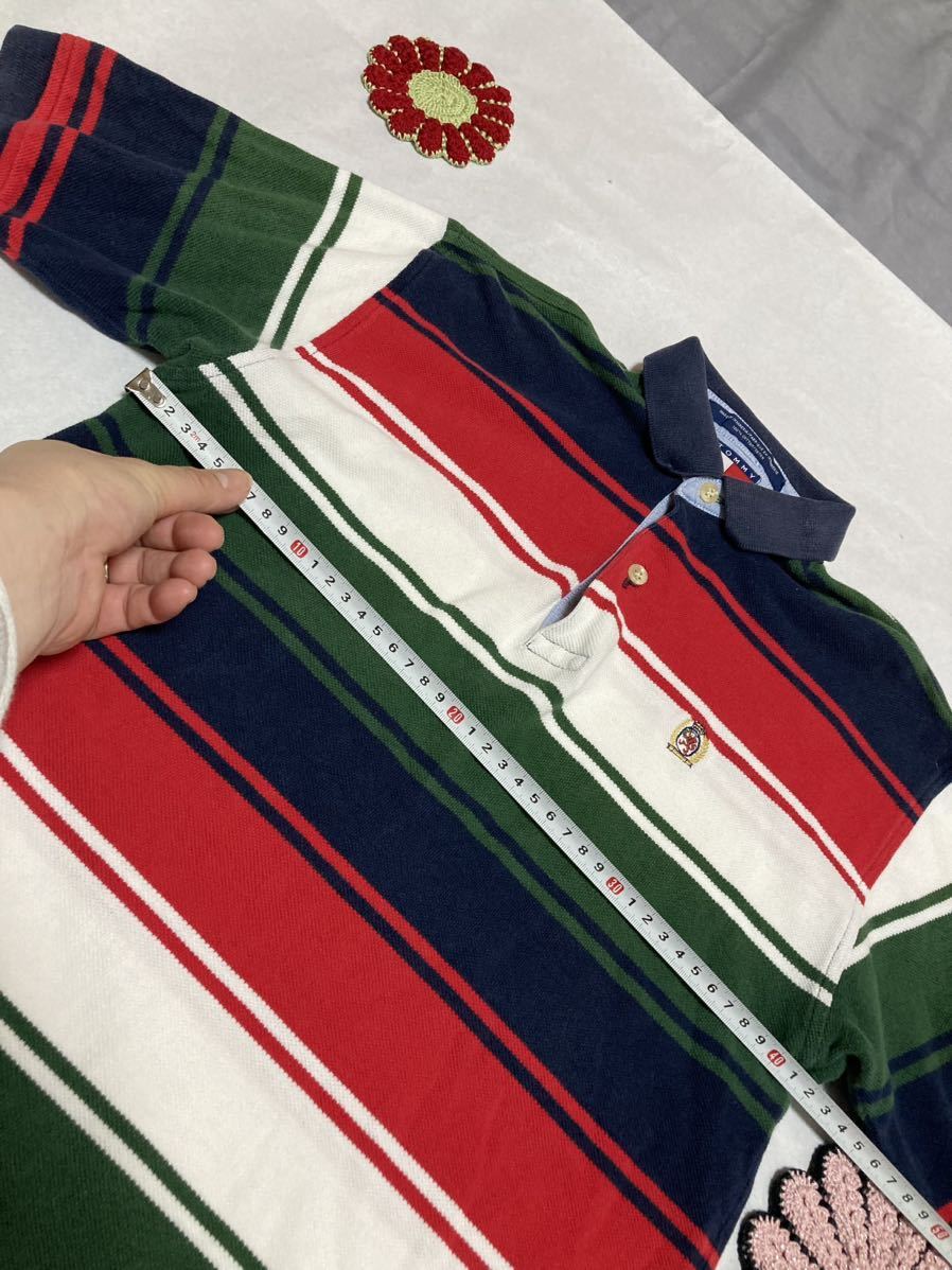  Tommy Hilfiger short sleeves shirt size M 130 140 about tops Kids Junior man man . polo-shirt with short sleeves border child clothes 