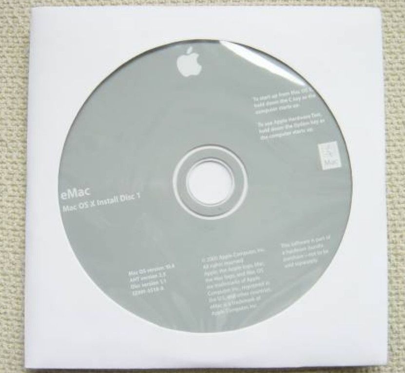 ★希少☆eMac OS X 10.4 Tiger Install Disk DVD Power PC おまけ付