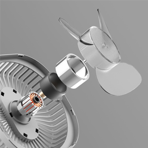 LaHuKo desk electric fan USB rechargeable fan circulator quiet sound | unused 