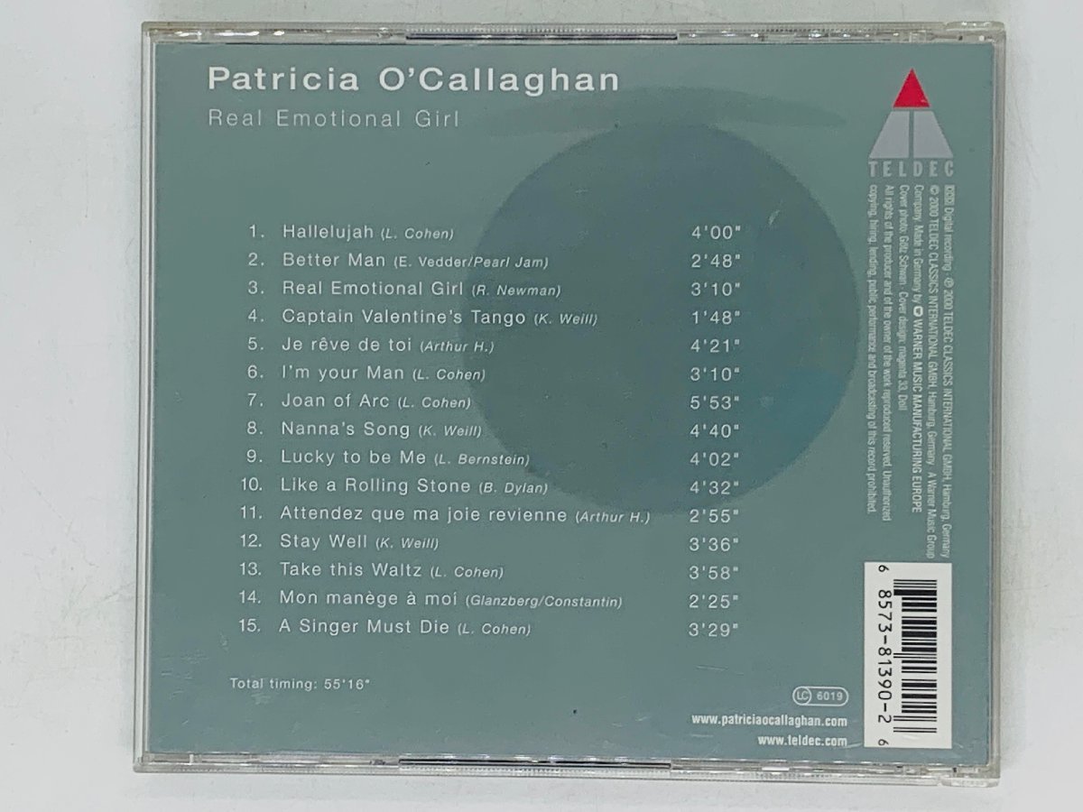 即決CD Patricia O'Callaghan / Real Emotional Girl / パトリシア・オキャラガン リアル・エモーショナル・ガール N03_画像2