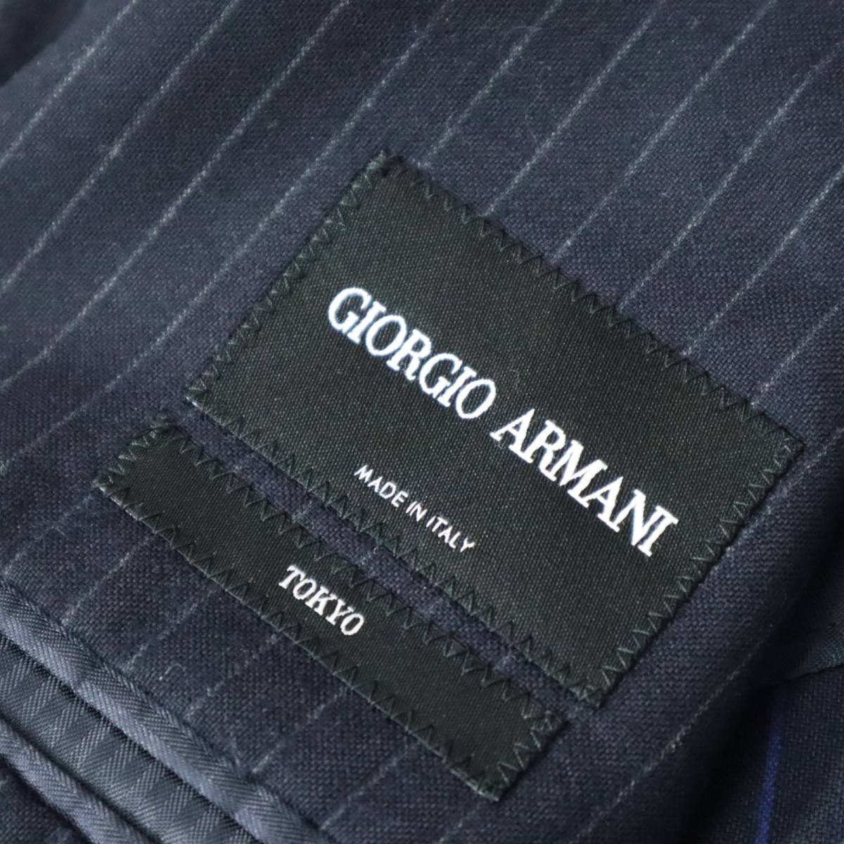 極美品 定価５０万円「GIORGIO ARMANI/ジョルジオアルマーニ」最高級黒