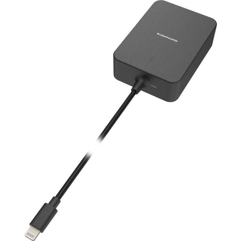 多摩電子工業 PD対応USB AC充電器18W/Lightningケーブル直結 最大18WのUSB PD対応 ブラック_画像8