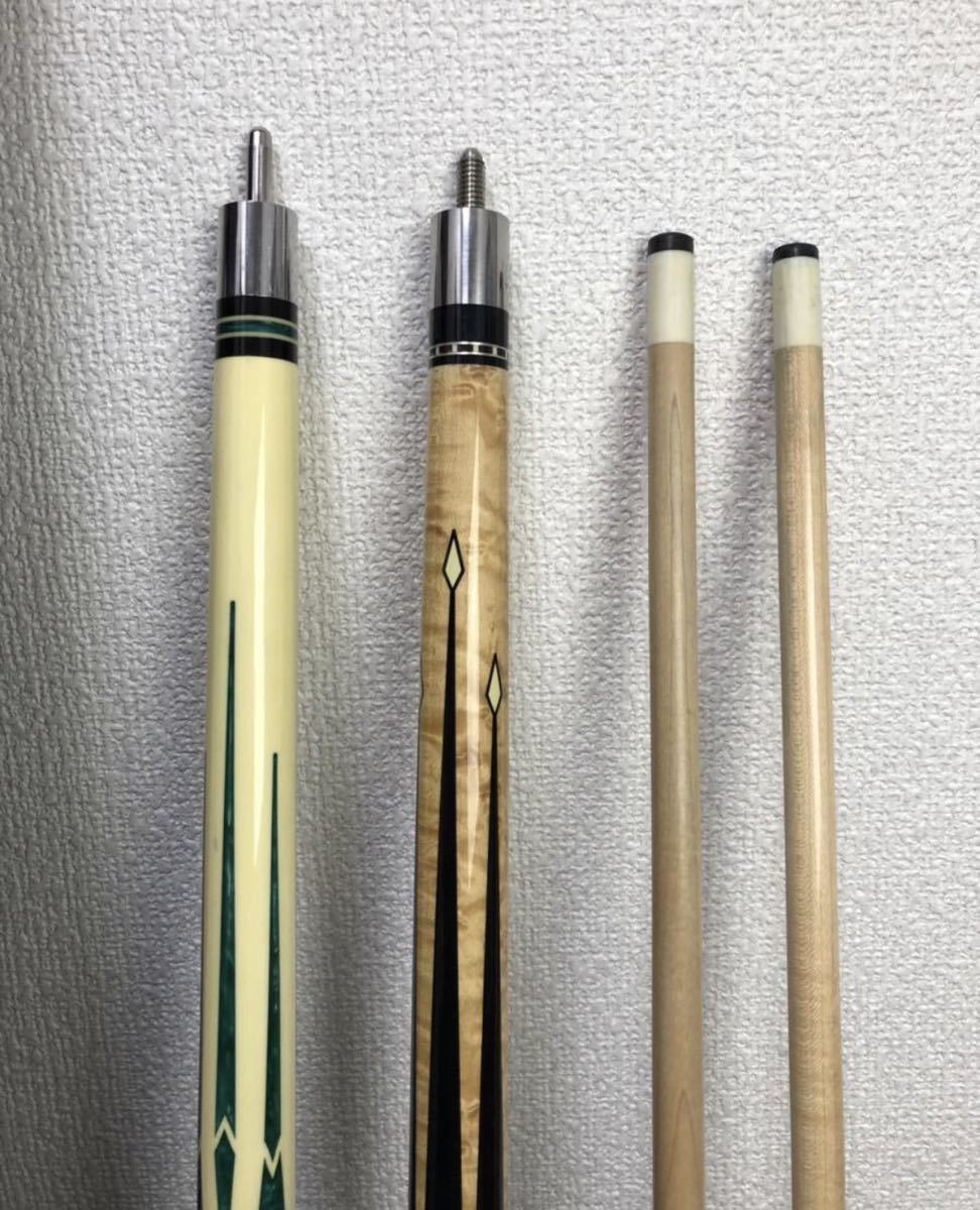 ビリヤードキュー 2本 chanson 9 PRO キューケース 付き-