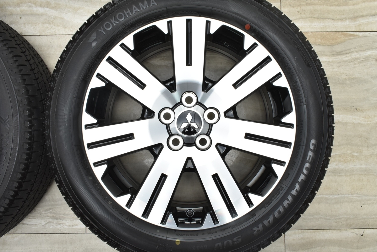 【新車外し 美品】ミツビシ デリカD:5 純正 18in 7J +38 PCD114.3 ヨコハマ ジオランダー SUV G055 225/55R18 アウトランダー 流用 即納可_画像4