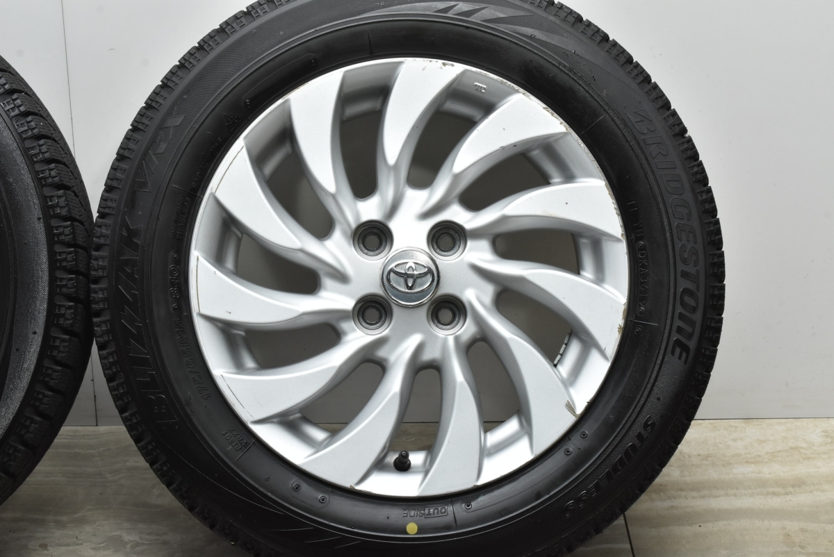 【バリ溝】トヨタ bB 純正 15in 6J +40 PCD100 ブリヂストン ブリザック VRX 175/65R15 流用に アクア ヤリス ヴィッツ フィールダー_画像5